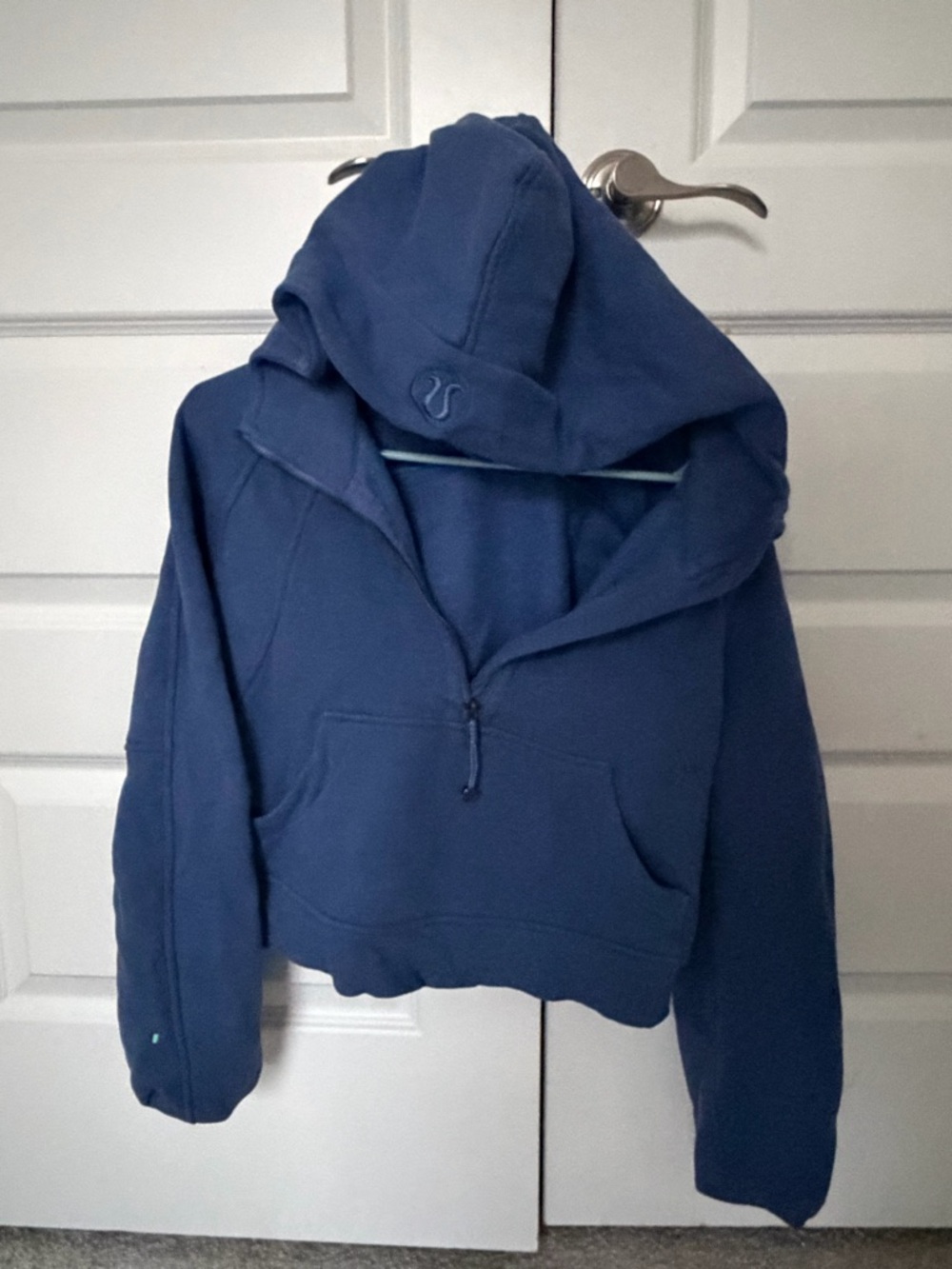 lululemon athletica Navy Blue Half-Zip Hoodie Sweater - Picture 6 of 6